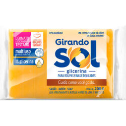SABÃO EM BARRA GLICERINA GIRANDO SOL 200g