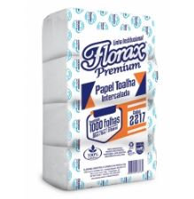PAPEL TOALHA INTERCALADA FLORAX 1000 FOLHAS