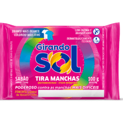 SABÃO TIRA MANCHAS EM BARRA GIRANDO SOL 100g