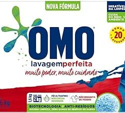 LAVA ROUPAS EM PÓ OMO LAVAGEM PERFEITA 1,6Kg