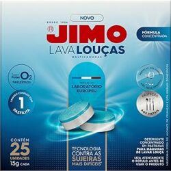 JIMO LAVA LOUÇAS MULTICAMADAS 15g (25 pastilhas)