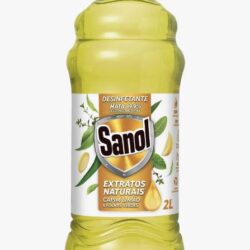 DESINFETANTE EXTRATOS NATURAIS CAPIM LIMÃO E FOLHAS VERDES SANOL 2 LITROS
