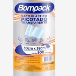BOBINA SACOS PLÁSTICOS BOMPACK 5 LITROS 30cm x 38cm (500 unidades)