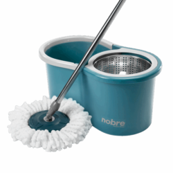 CONJUNTO MOP ROTATÓRIO NOBRE (balde 13 litros com cesto inox e 2 refis)
