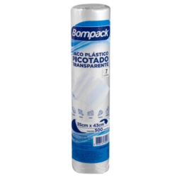 BOBINA SACOS PLÁSTICOS BOMPACK 7 LITROS 35cm x 45cm (500 unidades)