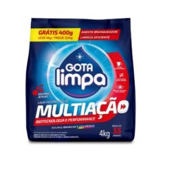 LAVA ROUPAS EM PÓ MULTIAÇÃO GOTA LIMPA 4Kg