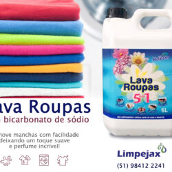 LAVA ROUPAS 5 EM 1 COM BICARBONATO DE SÓDIO POLIBOM 5 LITROS